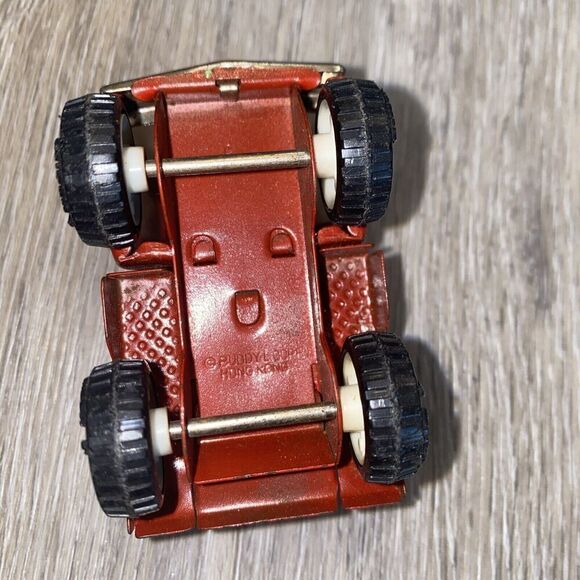 Vintage 1960s Buddy L Pressed Steel Red Pick-Up Truck 3" Metal #H323 - Picture 6 of 9